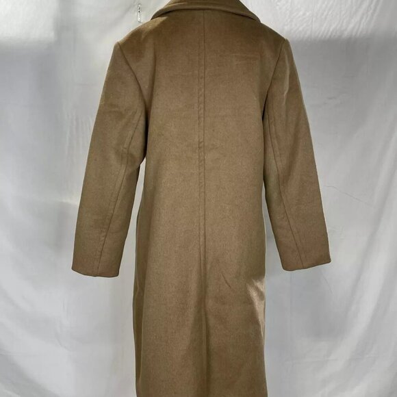 NEW BANANA REPUBLIC Oversized Wool-Cashmere Topcoat Women's Size S Camel - Picture 6 of 7